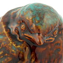 Erik Engqvist (1950s) Brown/Green Swelling Bird 10 cm