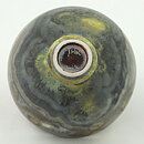 イサク・イサクソン  一点もの  緑色のボウル  結晶釉  茶碗  (12cm)  2000年代  #15