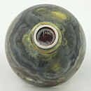 Isak Isaksson (2000s) Unique Chawan Bowl with Green Crystalline Glaze 12 cm  #15