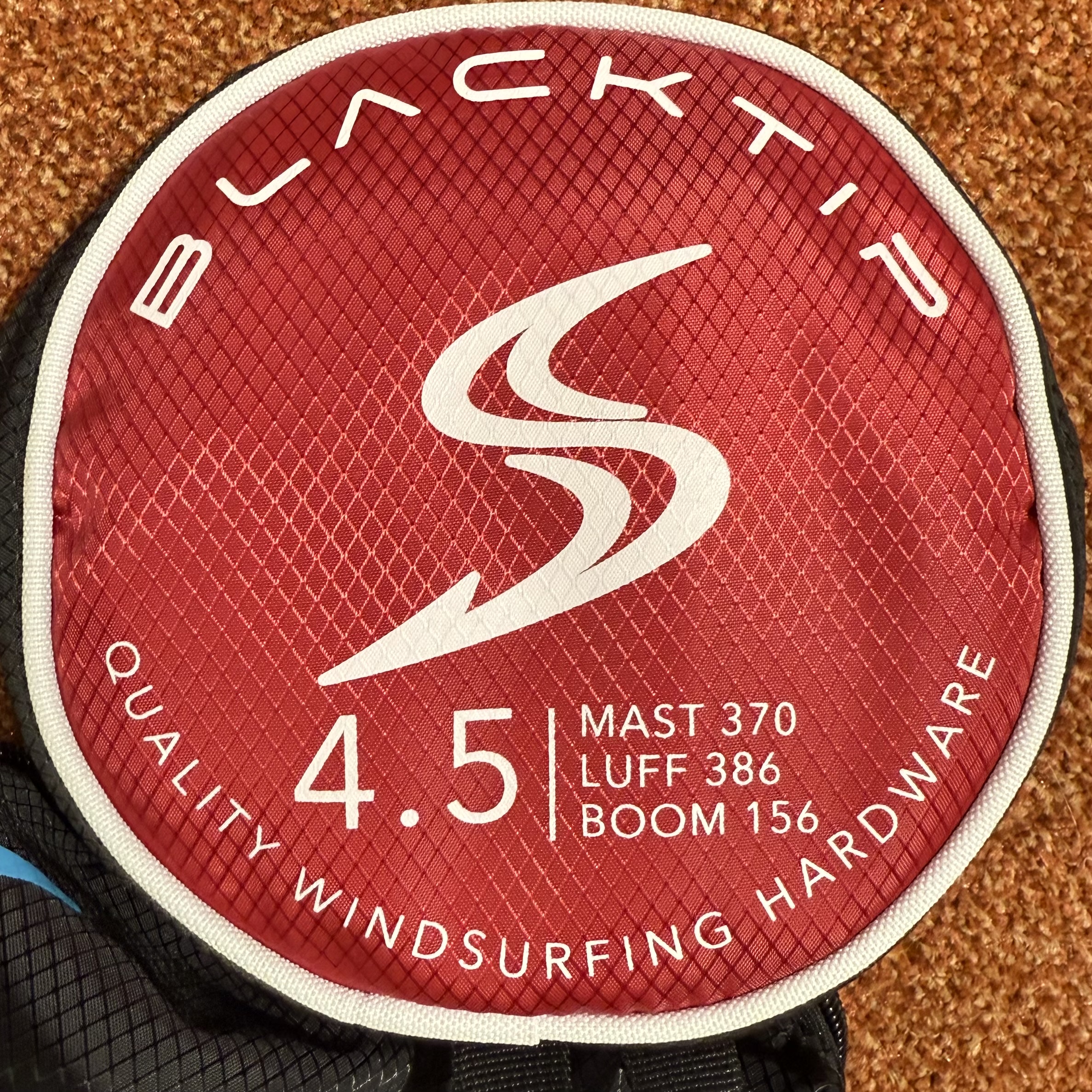 Begagnat vindsurfingsegel 4.5 Simmer Black Tip 2025 - 2