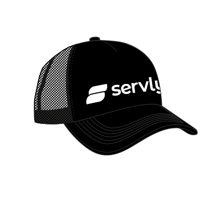 Keps Trucker med vit logo 