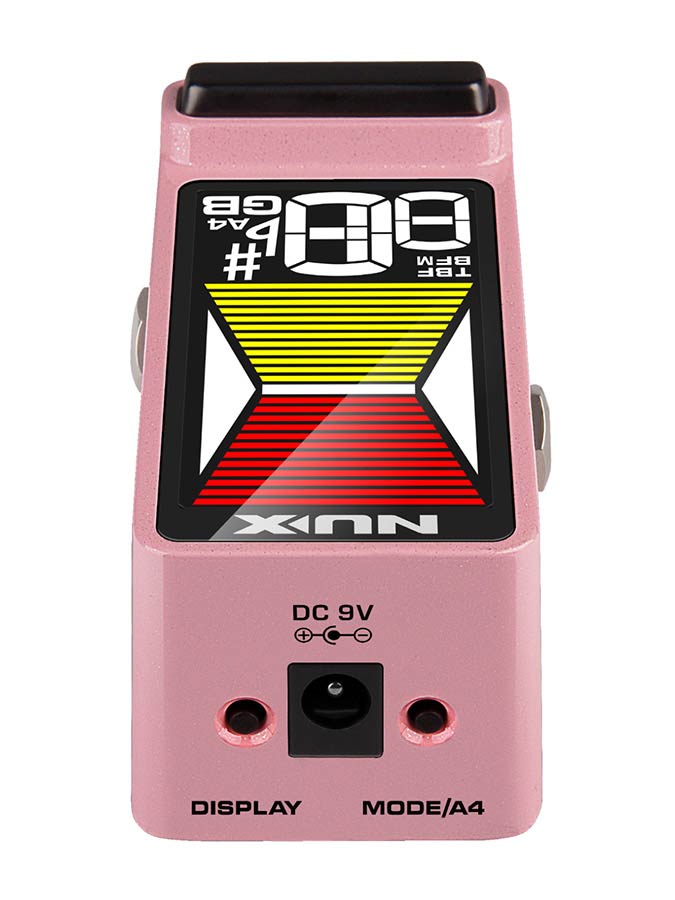 NUX Mini Core Series tuner pedal FLOW TUNE PINK MkII - 6