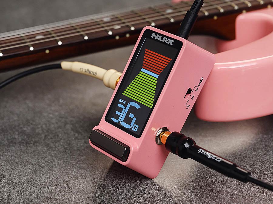 NUX Mini Core Series tuner pedal FLOW TUNE PINK MkII - 10