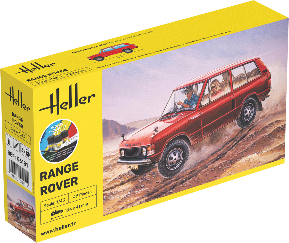 Range Rover  incl. brush/paint/glue, 1/43