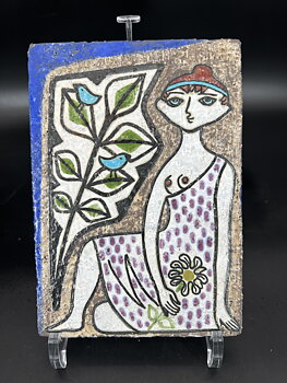 Upsala Ekeby UE Mari Simmulson , 4250, wall tile/relief