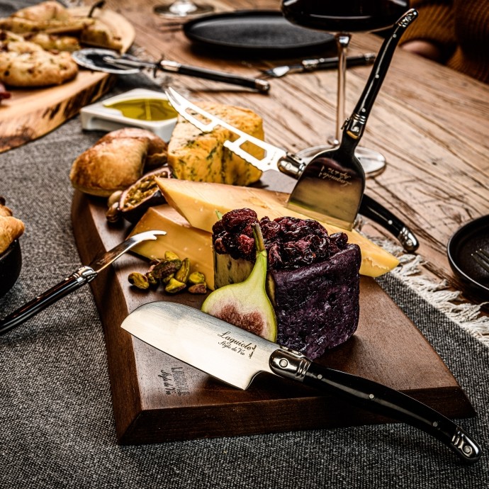 Ostknivar Laguiole black with serving board SET 5 SdV - 2
