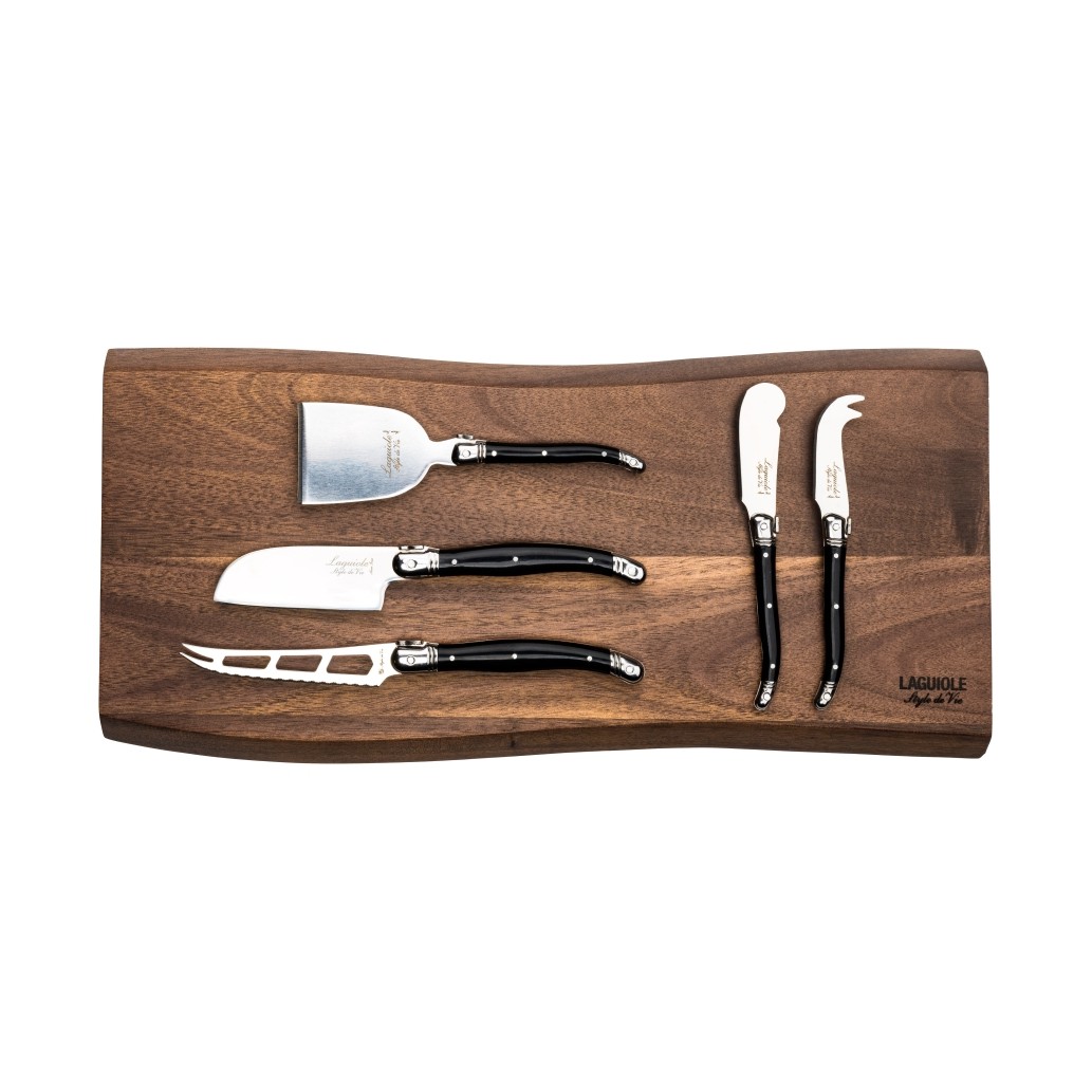 Ostknivset och Serveringsbräda 5-set