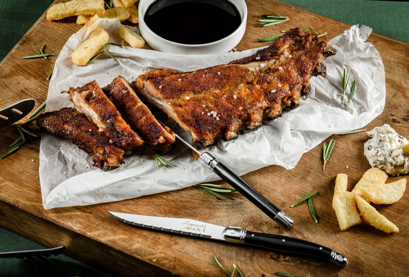 Barbecue knife set 6-set - Laguiole Black - 6
