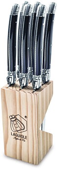 Barbecue knife set 6-set - Laguiole Black