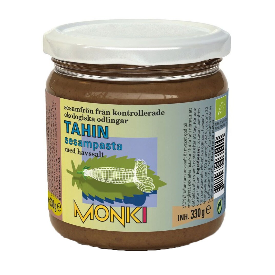 Tahini/Sesampasta med salt 330g Monki