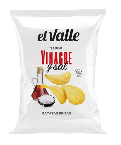El Valle Potatischips Vinäger & salt, 130 g