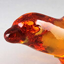 Olle Alberius (WWF 1974) Orange Glass Otter 18/7 cm  [Sample Images]