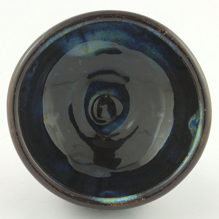 Isak Isaksson (2000s) Unique Chawan Bowl with Black  Glaze 11 cm  #16