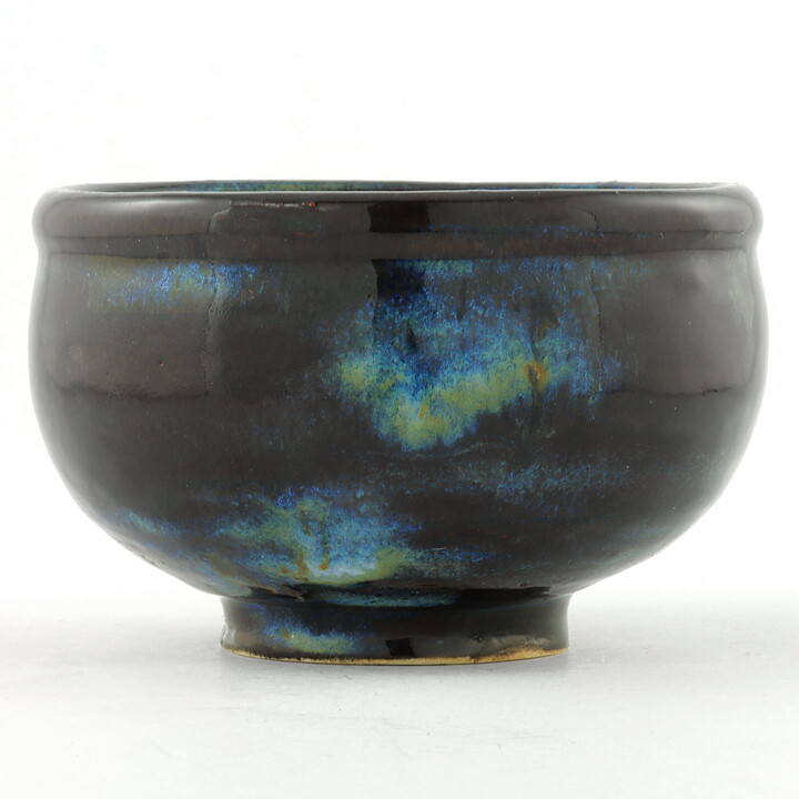 イサク・イサクソン  一点もの  黒色のボウル  茶碗  (11cm)  2000年代  #16