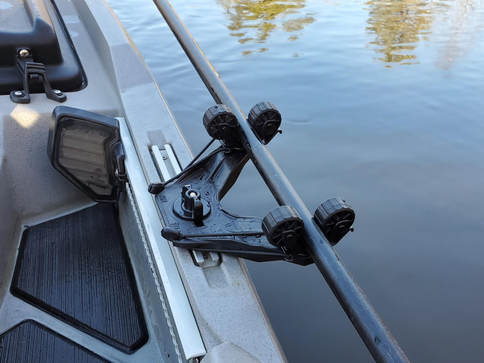 Yakattack - DoubleHeader with dual ParkNPole RotoGrips, Black - 3