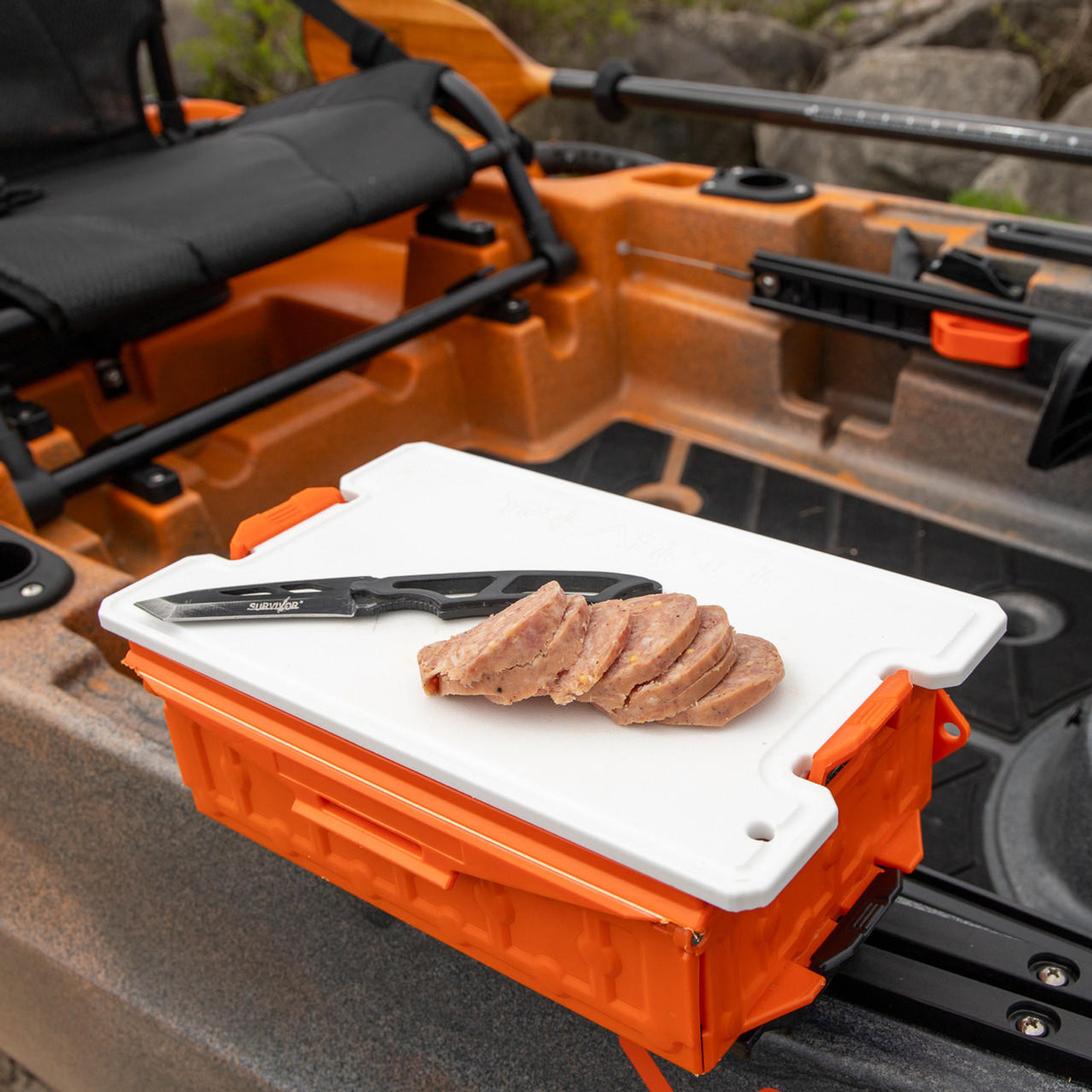 Yakattack - TracPak Cutting Board Attachment, White, 6.125inch x 10.25inch - 3