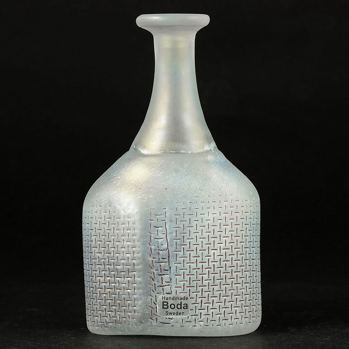 Bertil Vallien (Network 1978) White Bottle Vase 10 cm #48012 (3)