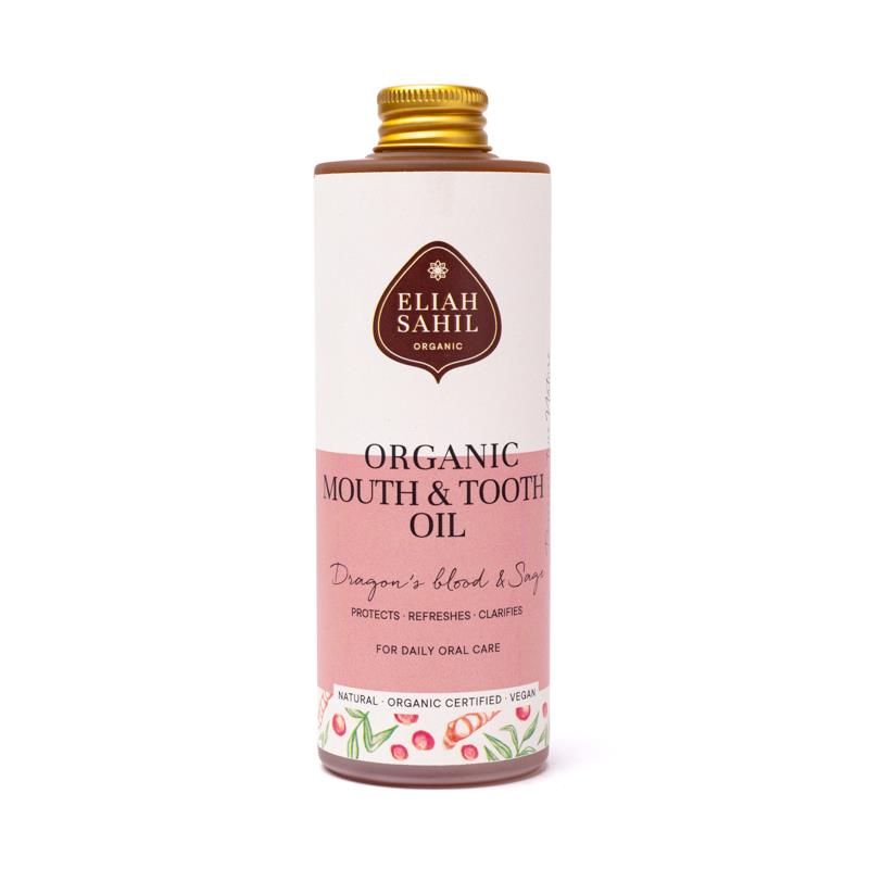Ekologisk tandolja, drakblod och salvia Eliah Sahil 100 ml