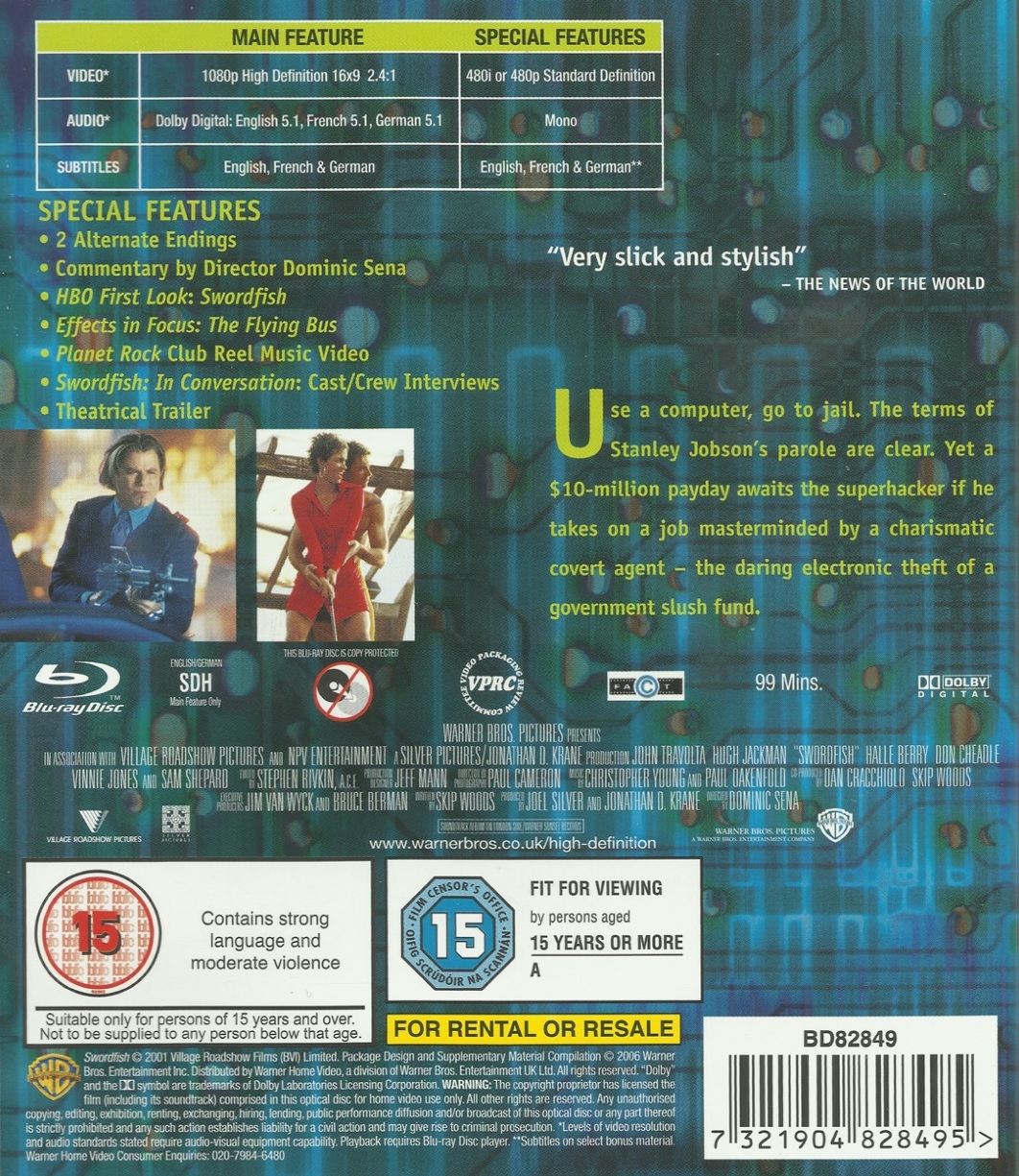Swordfish (ej svensk text) (Blu-ray) - 2