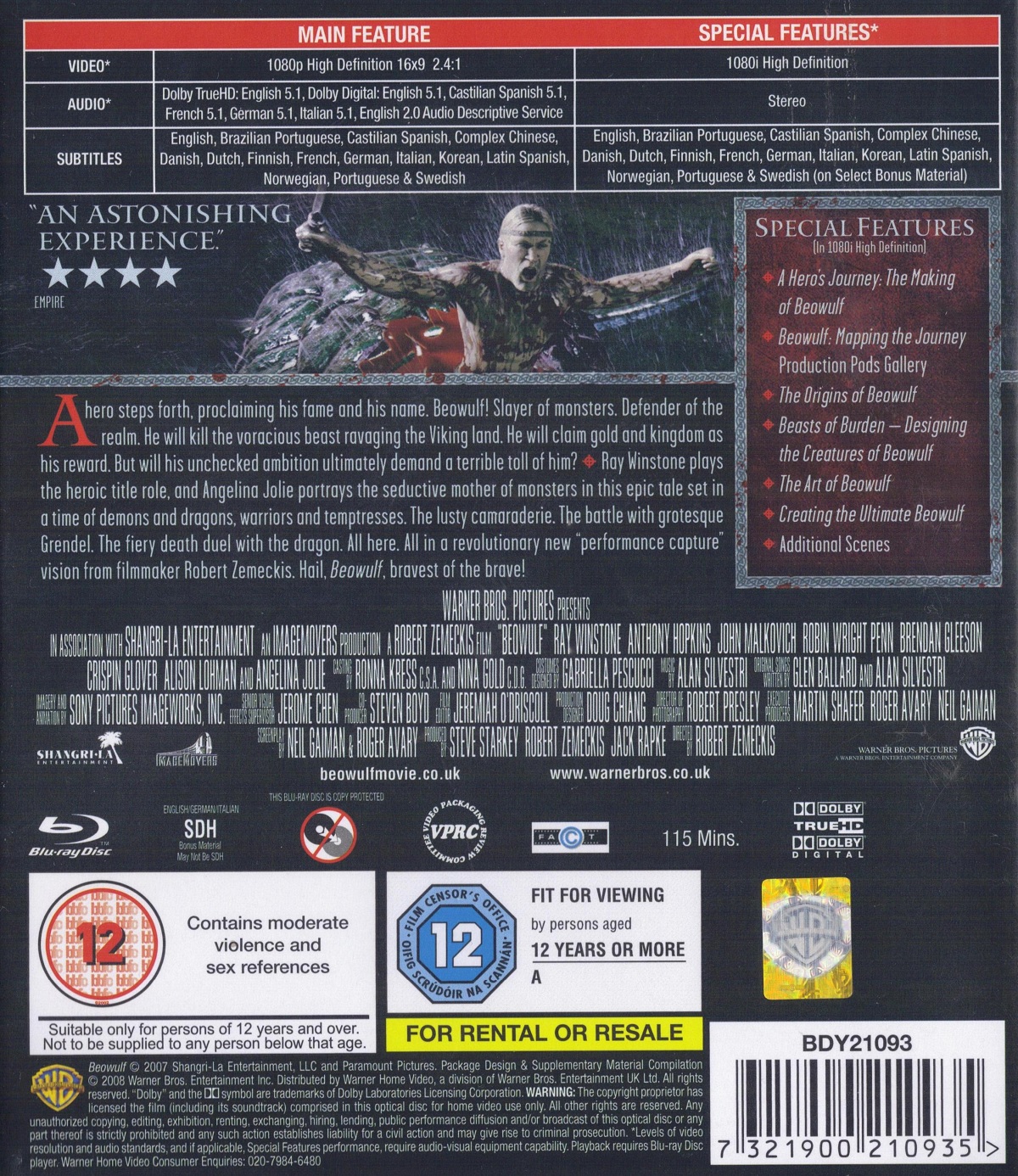 Beowulf (Director's cut) (Blu-ray) - 2