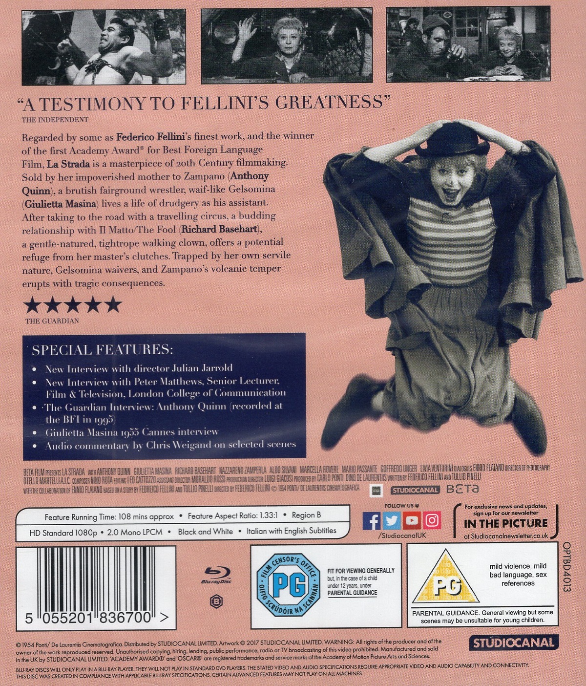 La Strada (ej svensk text) (Blu-ray) - 2
