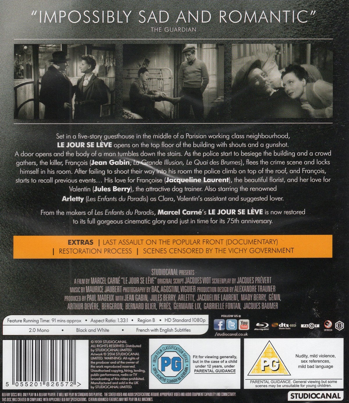 Le Jour Se Lève (ej svensk text) (Blu-ray) - 2