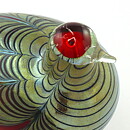 オイバ・トイッカ キジ Pheasant  ガラスの鳥 オブジェ 置物 1981年 22 cm (5)
