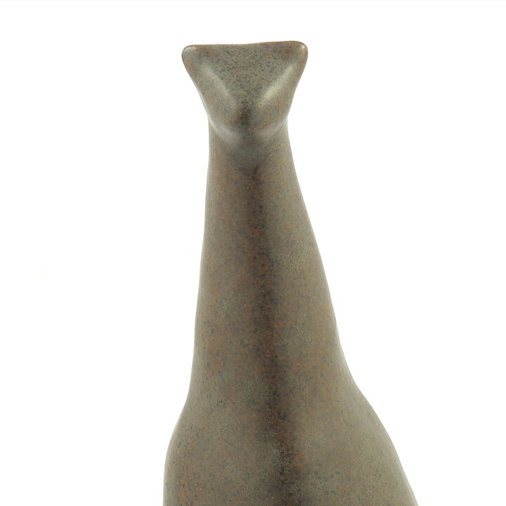 Åke Holm (1960s) Brown Modern Cat 24 cm