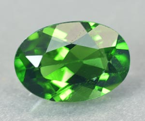 Gema de diópsido de cromo natural suelta, calibrada, de alta calidad, de 7 x 5 mm, de 0,74 ct - 3