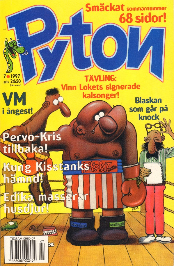 Pyton nr 7 1997, Smäckat sommarnummer 68 sidor
