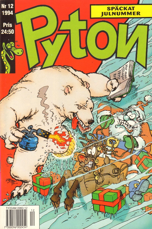 Pyton nr 12 1994, Tintin parodi - Jesu födelse, Späckat julnummer!