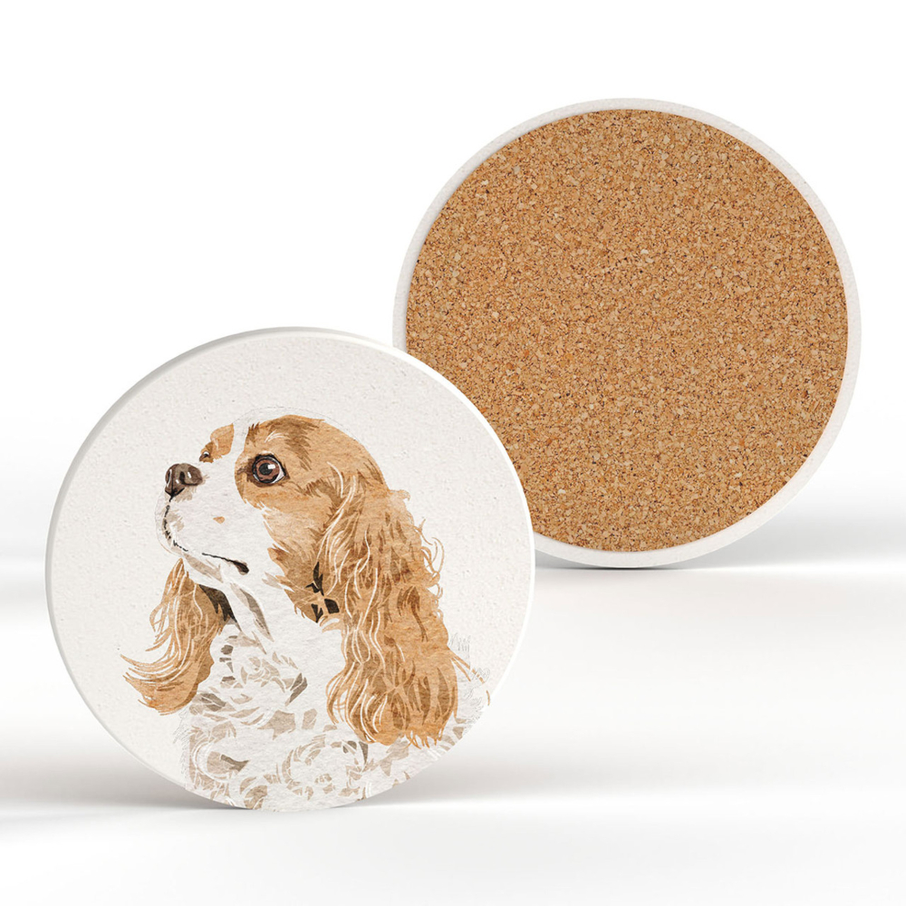 Coaster Vivid Squid Cavalier King Charles Spaniel