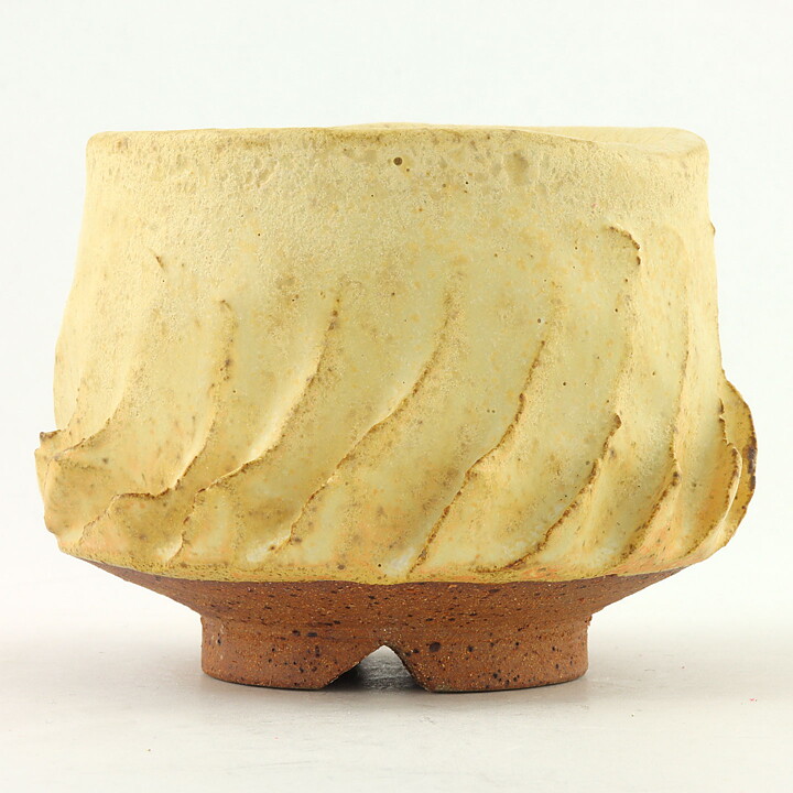 イサク・イサクソン  一点もの  黄色のボウル  茶碗  (10cm)  2000年代  #18