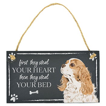 Slate Sign Vivid Squid Cavalier King Charles Spaniel