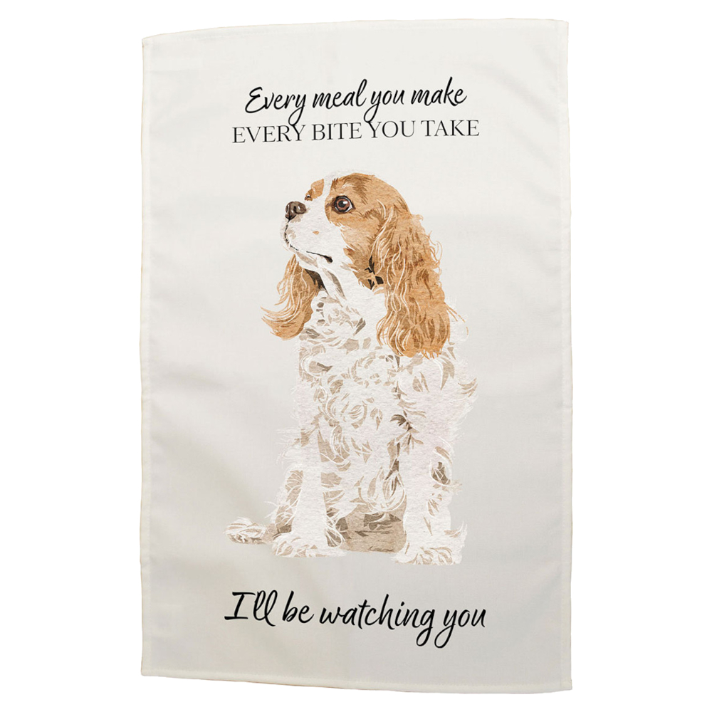 Kökshandduk Vivid Squid Cavalier King Charles Spaniel