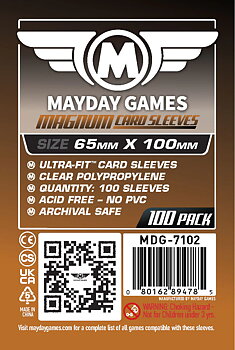 7 Wonders" Compatible Game Card Sleeves Magnum Ultra-Fit (65x100mm)
