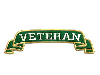 Veteranenabzeichen Großer Aufnäher Stickereiabzeichen (22x6 cm.)