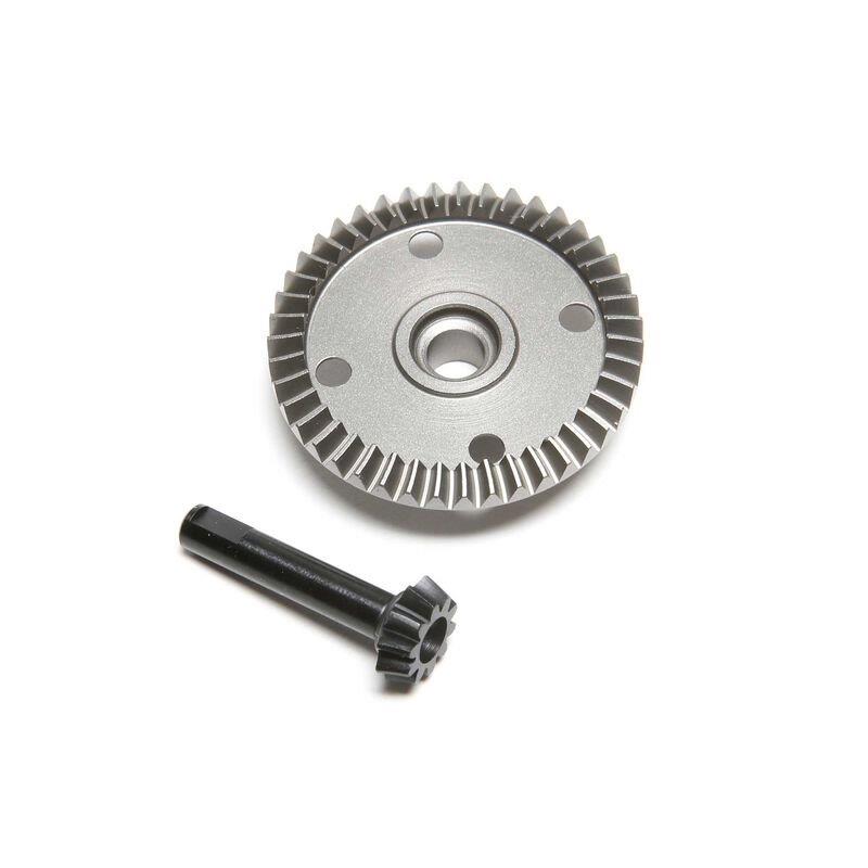 TLR Front Differential Ring and Pinion Gear: 8XT