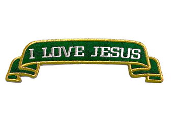 I Love Jesus Patch Big Brodyrmärke.