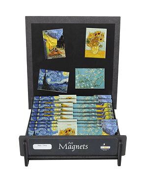 Magneter, Vincent Van Gogh, Borddisplay med 100 stk. TEMA-produkt