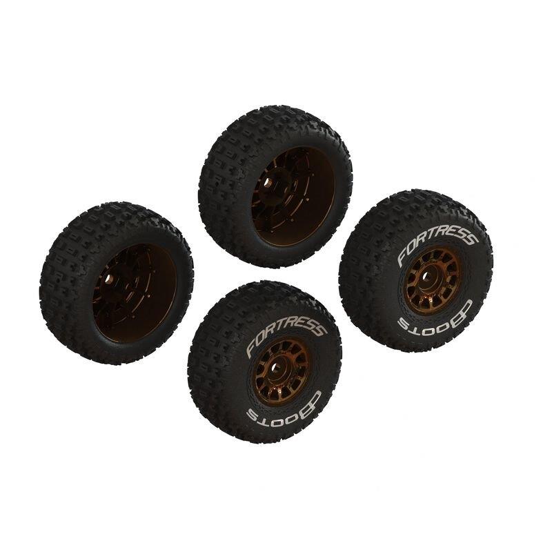 ARRMA dBoots FORTRESS Glued Tire Set, Bronze (2 Pairs)