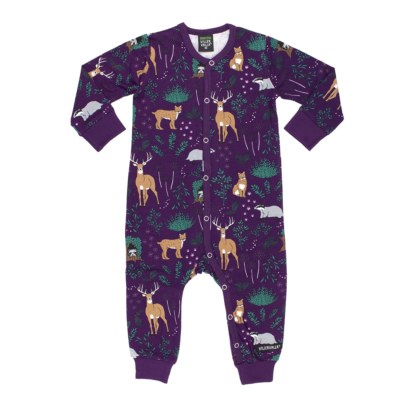 bodysuit WINTER FOREST GRAPE