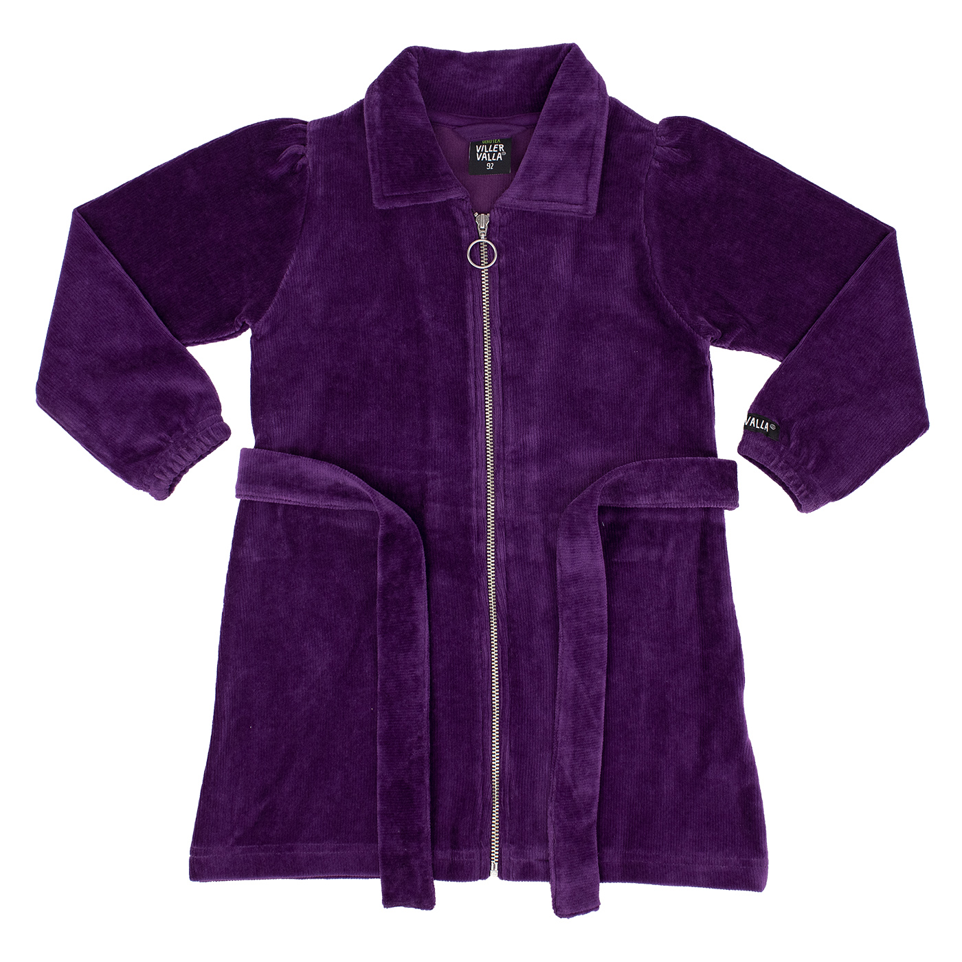 dress RIB VELOUR GRAPE