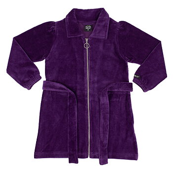 dress RIB VELOUR GRAPE