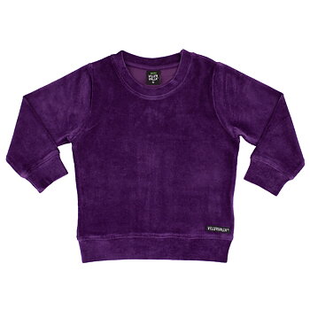 sweatshirt RIB VELOUR GRAPE