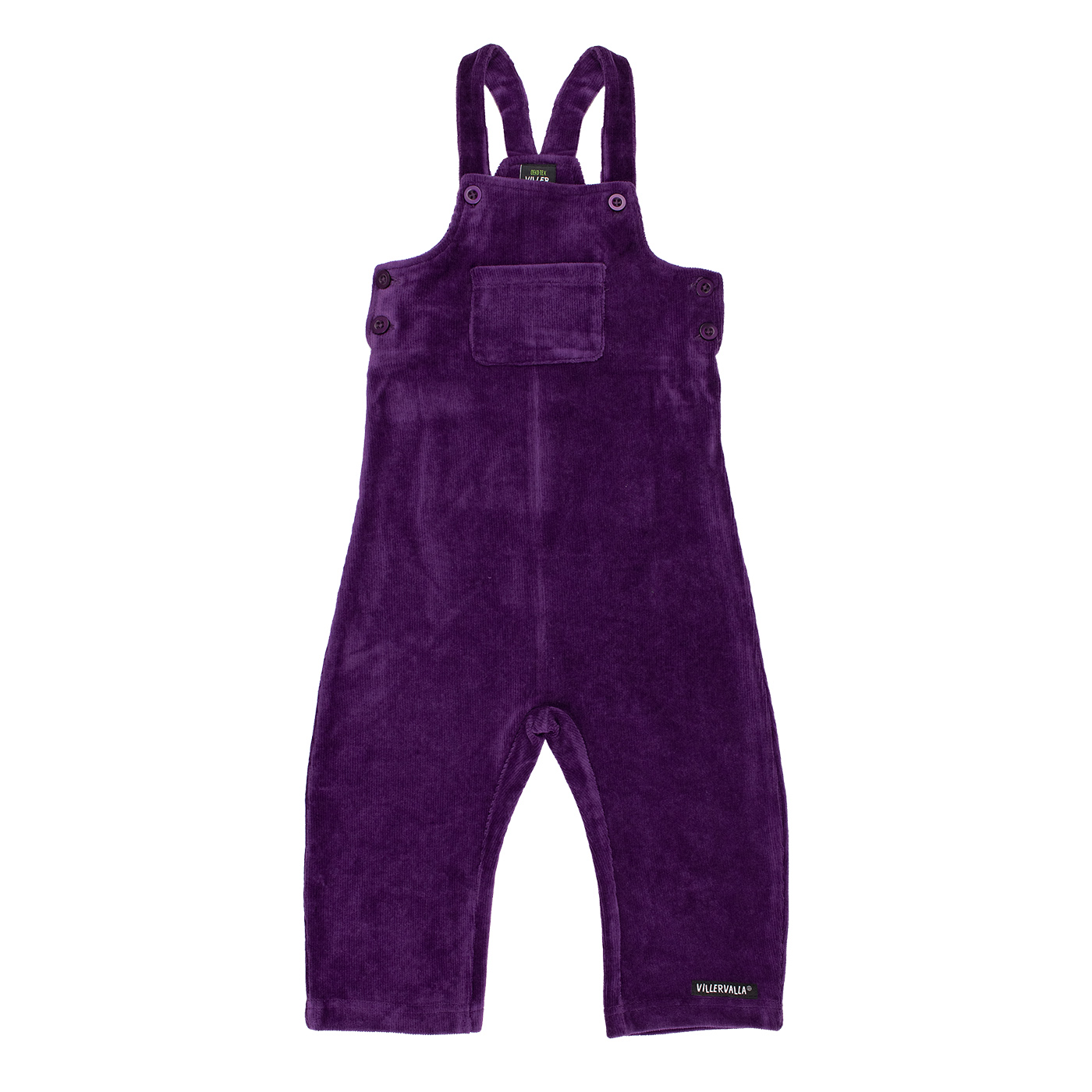 bib trousers RIB VELOUR GRAPE