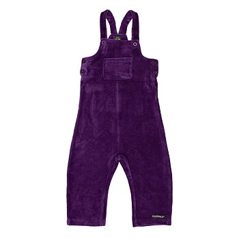bib trousers RIB VELOUR GRAPE