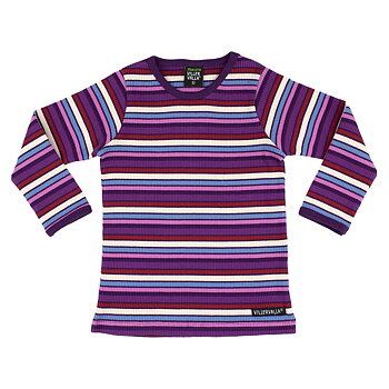 t-shirt RIB STRIPES GRAPE