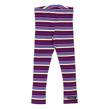 tights RIB STRIPES GRAPE