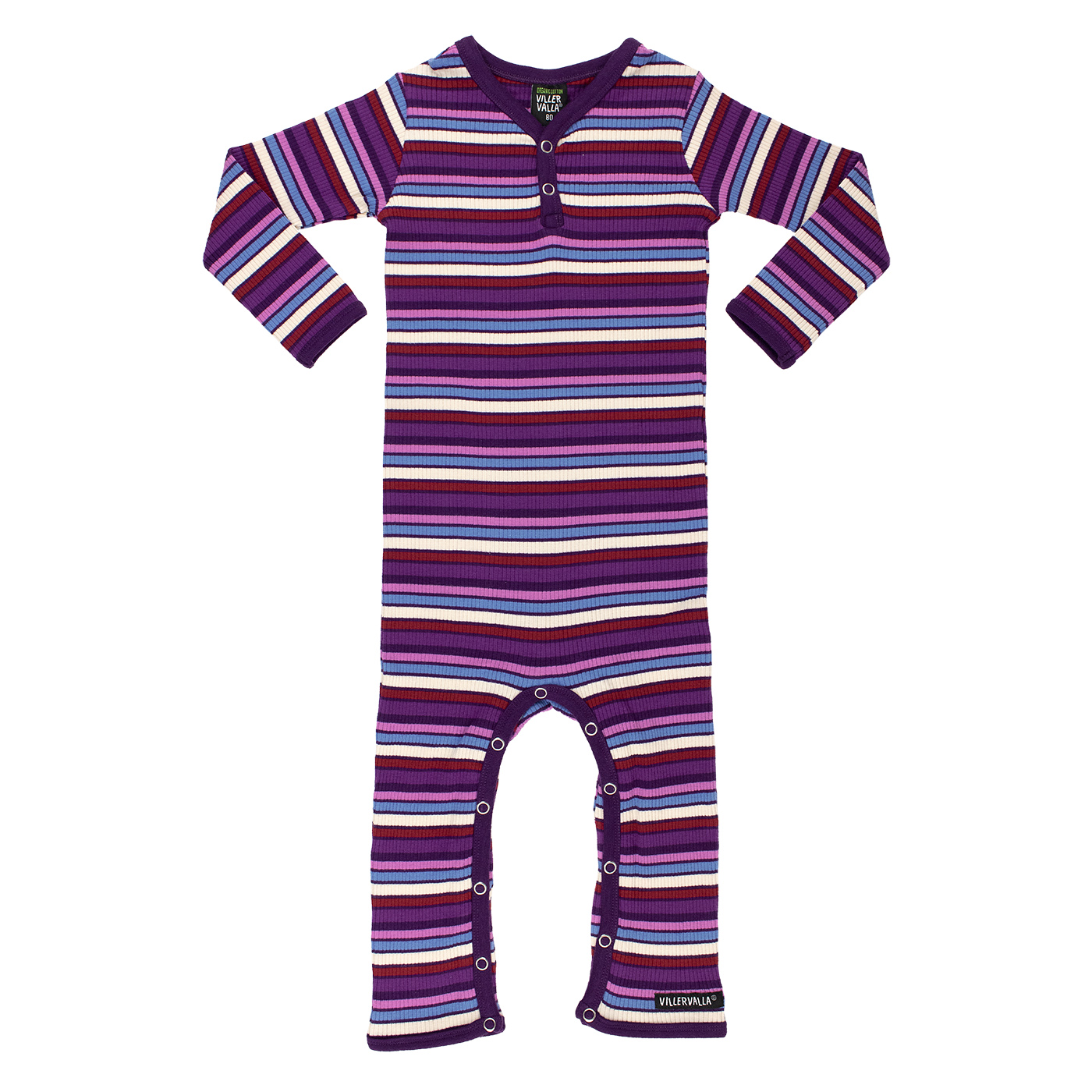 bodysuit RIB STRIPES GRAPE